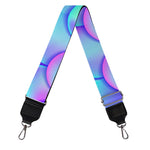 Teal Purple Mermaid Scales Pattern Print Bag Strap