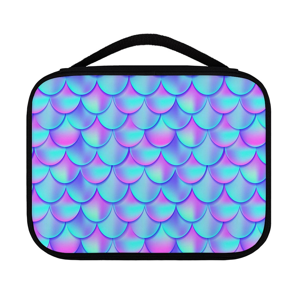 Teal Purple Mermaid Scales Pattern Print Classic Bible Case