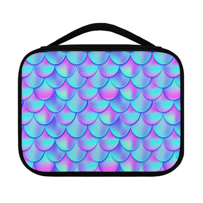 Teal Purple Mermaid Scales Pattern Print Classic Bible Case