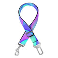 Teal Purple Mermaid Scales Pattern Print Dog Seat Belt