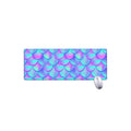 Teal Purple Mermaid Scales Pattern Print Extended Mouse Pad