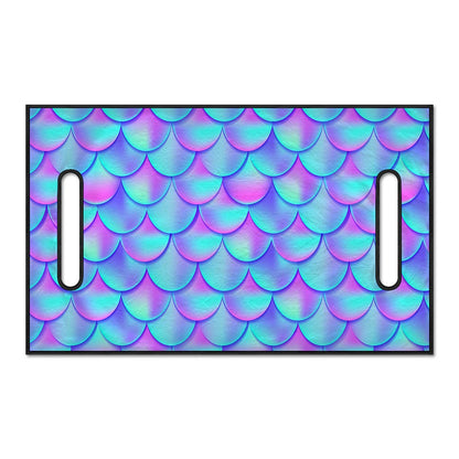 Teal Purple Mermaid Scales Pattern Print Golf Cart Seat Cover