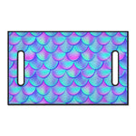 Teal Purple Mermaid Scales Pattern Print Golf Cart Seat Cover
