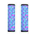 Teal Purple Mermaid Scales Pattern Print Handle Covers