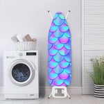Teal Purple Mermaid Scales Pattern Print Ironing Board Cover