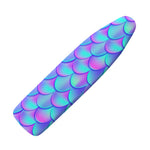 Teal Purple Mermaid Scales Pattern Print Ironing Board Cover