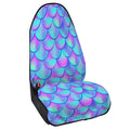 Teal Purple Mermaid Scales Pattern Print Waterproof Car Seat Cover