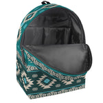 Teal Southwestern Navajo Pattern Print Backpack