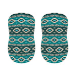 Teal Southwestern Navajo Pattern Print Bar Stool Covers