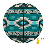 Teal Southwestern Navajo Pattern Print Basketball