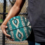 Teal Southwestern Navajo Pattern Print Basketball