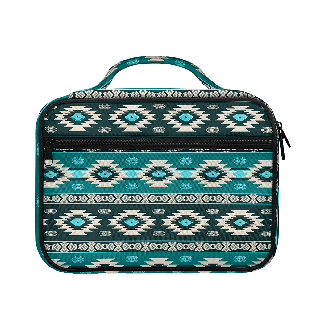 Teal Southwestern Navajo Pattern Print Briefcase Bible Bag