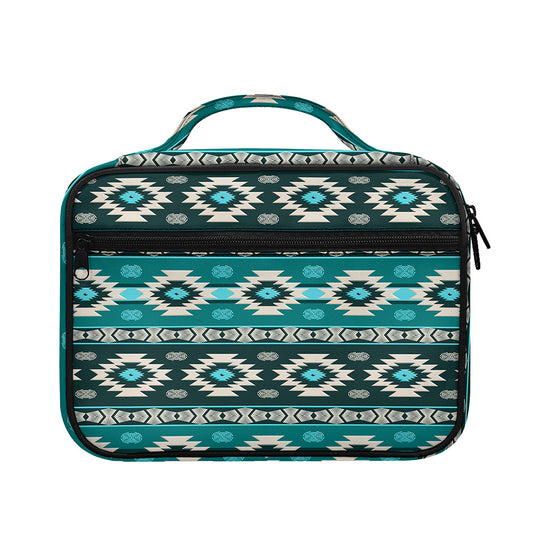 Teal Southwestern Navajo Pattern Print Briefcase Bible Bag