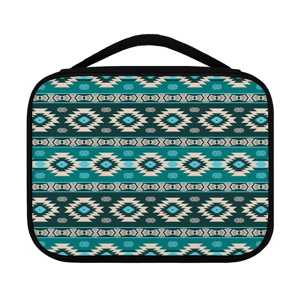 Teal Southwestern Navajo Pattern Print Classic Bible Case