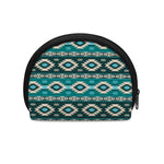 Teal Southwestern Navajo Pattern Print Coin Purse