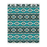 Teal Southwestern Navajo Pattern Print Curtain