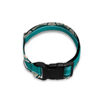 Teal Southwestern Navajo Pattern Print Dog Collar
