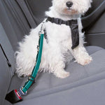 Teal Southwestern Navajo Pattern Print Dog Seat Belt