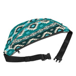 Teal Southwestern Navajo Pattern Print Fanny Pack