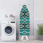 Teal Southwestern Navajo Pattern Print Ironing Board Cover