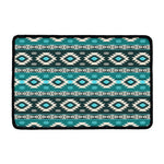Teal Southwestern Navajo Pattern Print Kitchen Mat