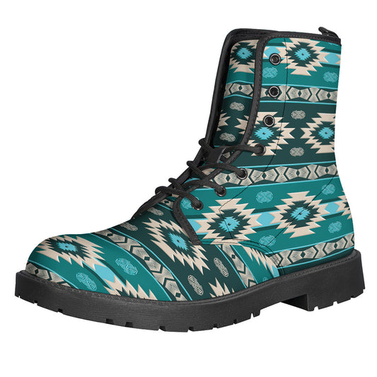 Teal Southwestern Navajo Pattern Print Backpack