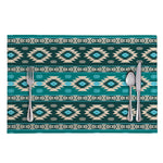 Teal Southwestern Navajo Pattern Print Placemat