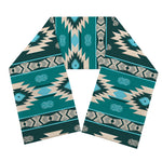 Teal Southwestern Navajo Pattern Print Scarf