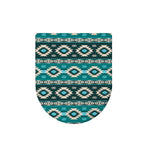 Teal Southwestern Navajo Pattern Print Toilet Lid Cover