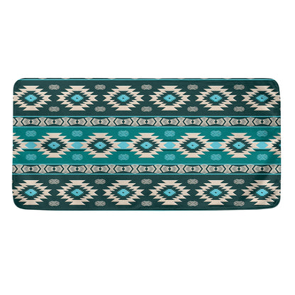 Teal Southwestern Navajo Pattern Print Towel