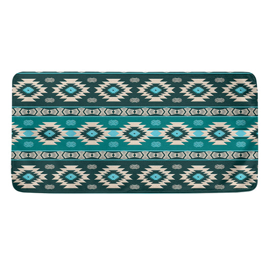 Teal Southwestern Navajo Pattern Print Towel