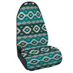Teal Southwestern Navajo Pattern Print Waterproof Car Seat Cover