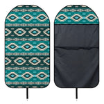 Teal Southwestern Navajo Pattern Print Waterproof Car Seat Cover