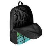Teal Stained Glass Mosaic Print 17 Inch Backpack