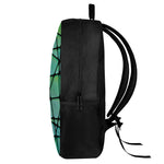 Teal Stained Glass Mosaic Print 17 Inch Backpack