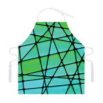 Teal Stained Glass Mosaic Print Adjustable Apron