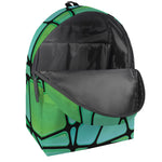 Teal Stained Glass Mosaic Print Backpack