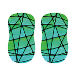 Teal Stained Glass Mosaic Print Bar Stool Covers