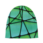 Teal Stained Glass Mosaic Print Beanie