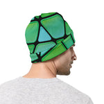 Teal Stained Glass Mosaic Print Beanie