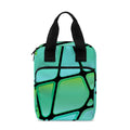Teal Stained Glass Mosaic Print Bible Tote Bag