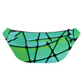 Teal Stained Glass Mosaic Print Fanny Pack