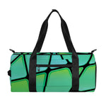 Teal Stained Glass Mosaic Print Gym Bag