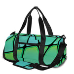 Teal Stained Glass Mosaic Print Gym Bag