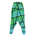 Teal Stained Glass Mosaic Print Hammer Pants