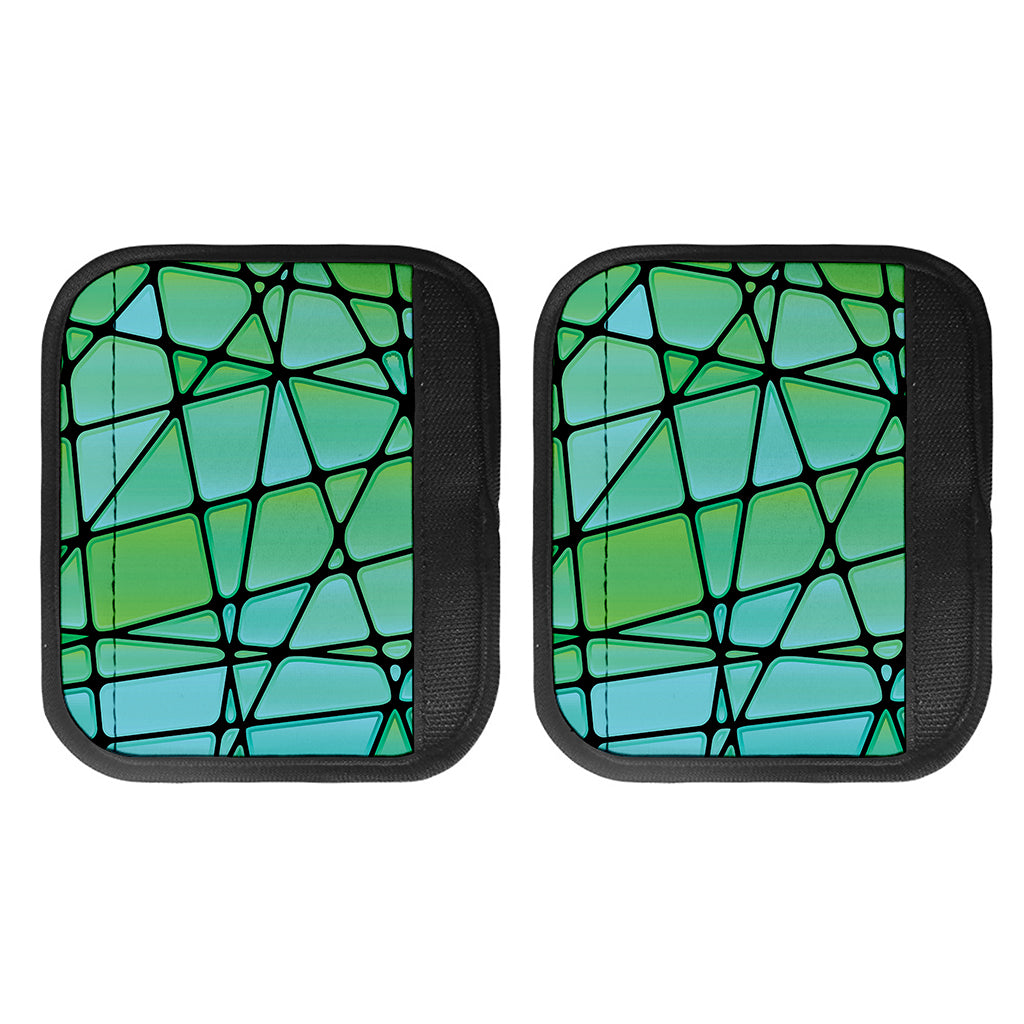 Teal Stained Glass Mosaic Print Handle Covers