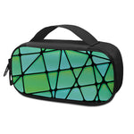 Teal Stained Glass Mosaic Print Insulin Cooler Travel Case