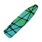 Teal Stained Glass Mosaic Print Ironing Board Cover