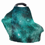 Teal Stardust Galaxy Space Print Baby Seat Cover