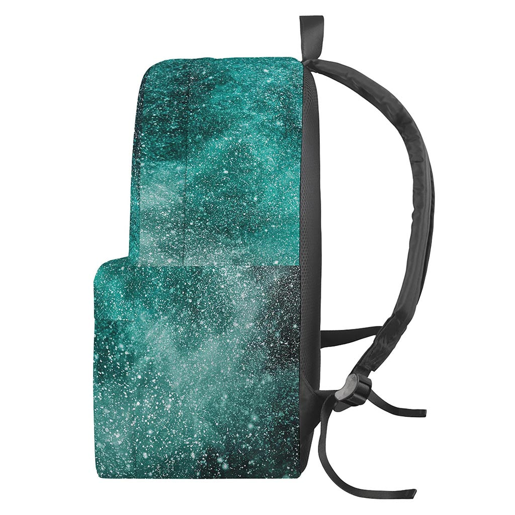 Teal Stardust Galaxy Space Print Backpack
